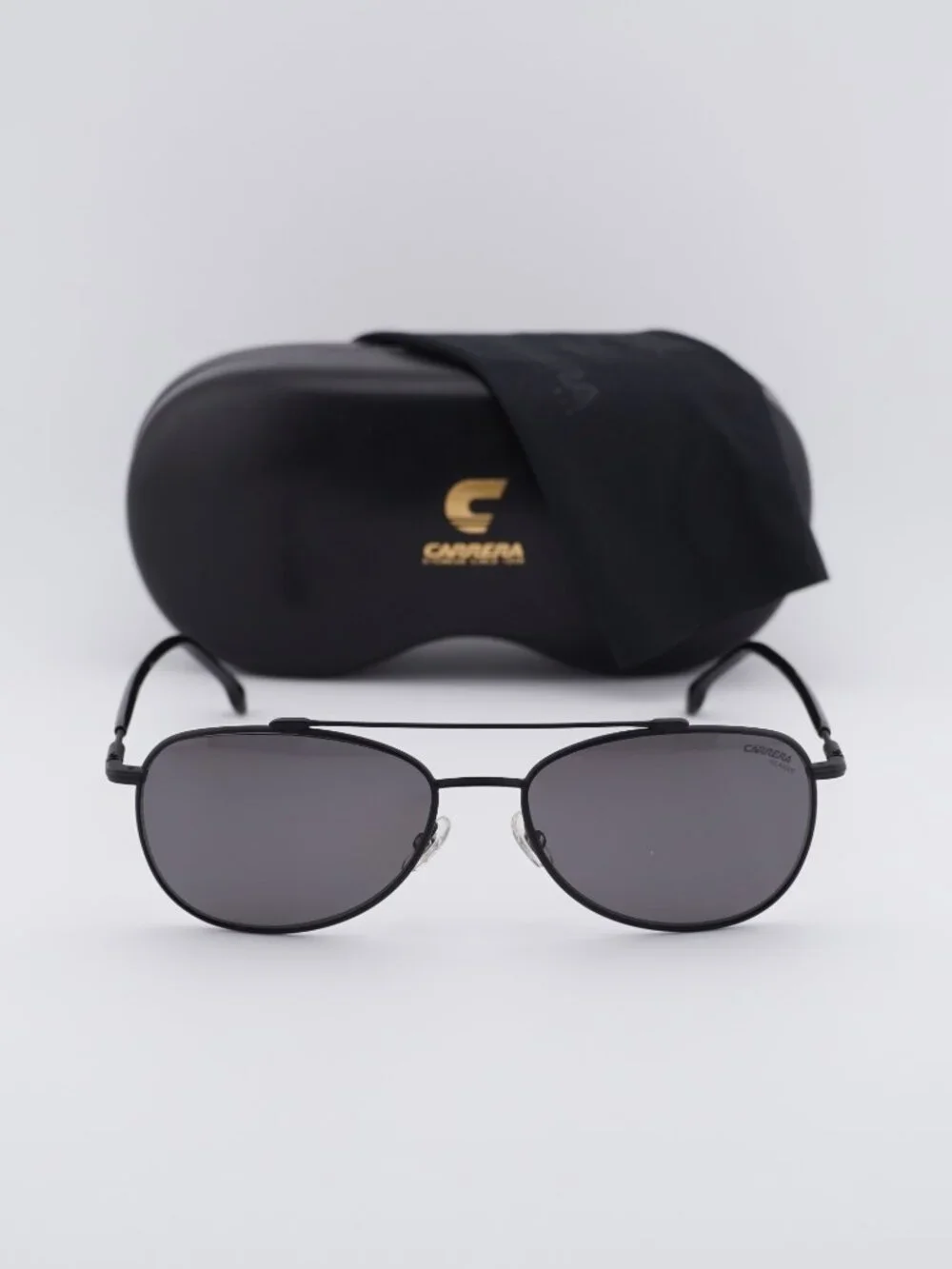 Carrera CA224/S 003 M9 Aviator Sunglasses - Black / Grey Polarized